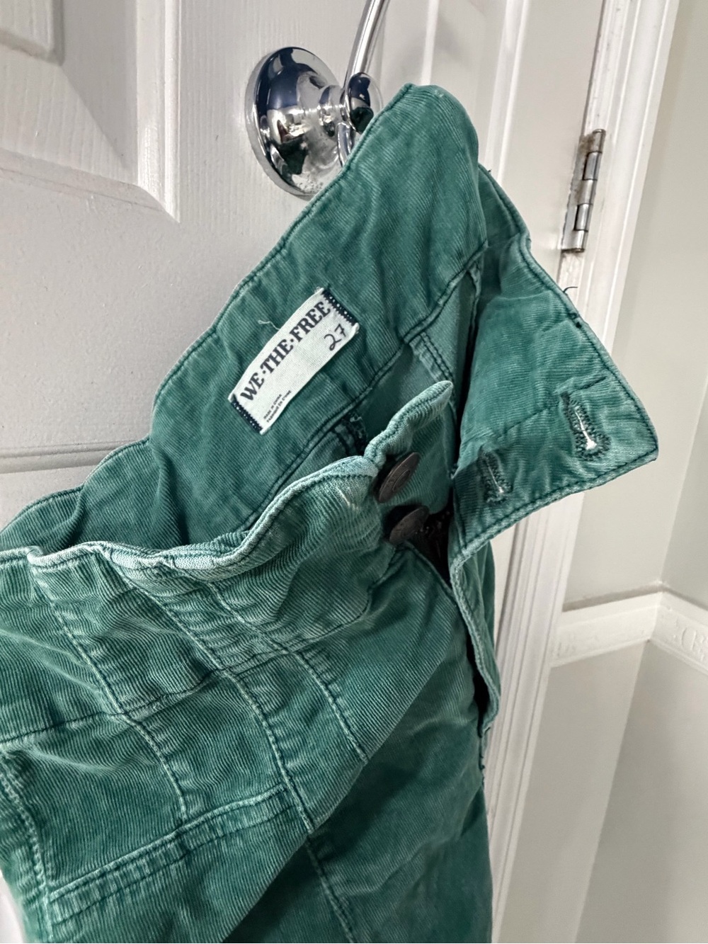 We The Free Women’s Green Corduroy Jeans